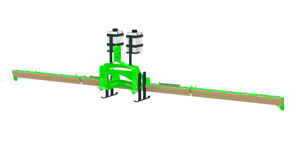 Weedswiper - Fentech Agri innovative herbicide applicator wipes chemical onto target species within arable and grasslands .